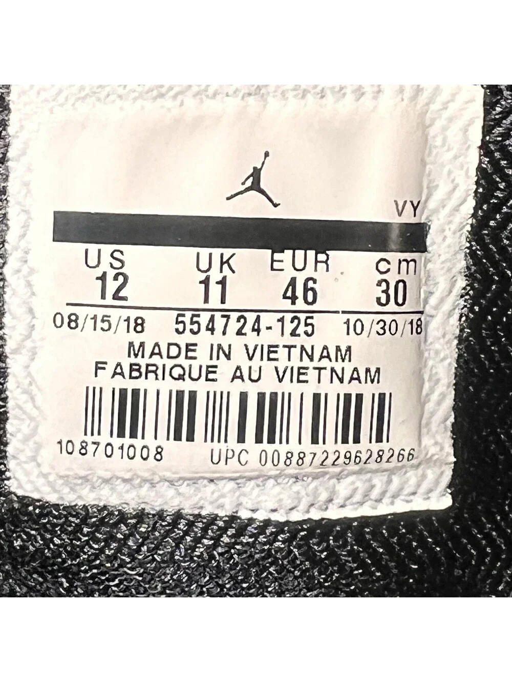Nike Air Jordan 1 Mid Multicolor Basketball Shoes 554724-125 Men’s US Size 12